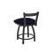 Holland Bar Stool Co 18" Low Back Swivel Vanity Stool, Pewter Finish, Canter Twilight Seat 82118PW002 - alternate 4